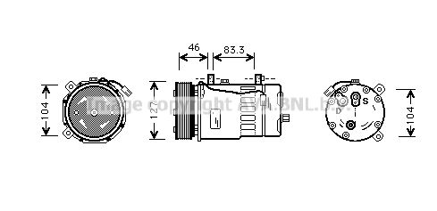 AVA QUALITY COOLING Компрессор, кондиционер VWAK050